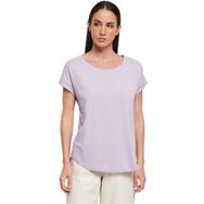 Build Your Brand Ladies Long Slub Tee Kısa Kollu Leylak Kadın T-shirt