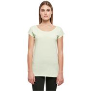 Build Your Brand Ladies Wide Neck Tee Lightmint Kadın T-shirt