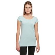 Build Your Brand Ladies Wide Neck Tee Oceanblue Kadın T-shirt
