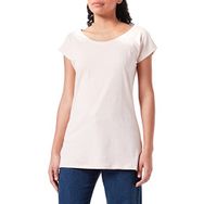 Build Your Brand Ladies Wide Neck Tee Pembe Kadın T-shirt