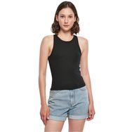 Build Your Brand Racer Back Top Askılı Siyah Kadın T-Shirt