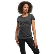 Build Your Brand Tee Kısa Kollu Yuvarlak Yaka Kömür Kadın T-shirt