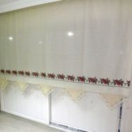 Buldan 140x250 El İşi Dantelli Kanaviçe Perde