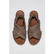 Buneo Shoes 01WU3005 Gümüş Deri Kadın Sandalet