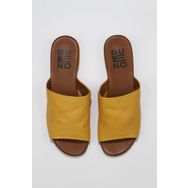Buneo Shoes 01WU3100 Sarı Deri Kadın Sandalet