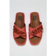 Buneo Shoes 01WU3312 Mercan Deri Kadın Sandalet
