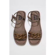 Buneo Shoes 01WU4112 Gri Deri Kadın Sandalet