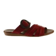 Buneo Shoes 01WU7438 Kırmızı Deri Kadın Sandalet