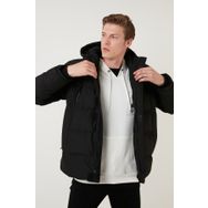 Buratti 5711050 Fermuarlı Cepli Slim Fit Kapüşonlu Şişme Erkek Mont