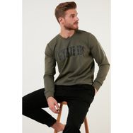 Buratti 5905327 Erkek Açık Haki Sweatshirt