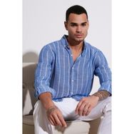 Buratti CF21S112480 Saks Beyaz Erkek Gömlek