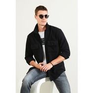 Buratti CF21W112925 Çift Cepli Fermuarlı Slim Fit Kışlık Erkek Gömlek