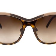 Burberry 3076-Q 1201/13 57 Unisex Kahve Çekik Çerçeve Güneş Gözlüğü