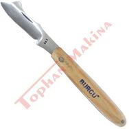 Burcu 17 cm Denizli Eğri Ağız Ahşap Sap Aşı Bıçağı
