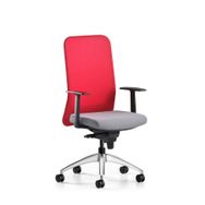 Bürotime Comfy Başlıklı Sabit Kol Krom Ayak Kırmızı Antrasit Çalışma Koltuğu