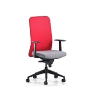 Bürotime Comfy Başlıklı Sabit Kol Plastik Ayak Kırmızı Antrasit Çalışma Koltuğu