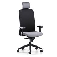 Bürotime Comfy Başlıklı Siyah Antrasit Çalışma Koltuğu