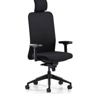 Bürotime Comfy Başlıklı Siyah Çalışma Koltuğu