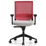 Bürotime Cozy Kırmızı Açık Gri Çalışma Koltuğu
