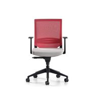 Bürotime Cozy Kırmızı Açık Gri Çalışma Koltuğu