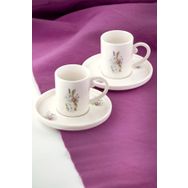 Bursa Porselen Cute İki Kişilik Kahve Fincan Takımı
