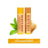Burt's Bees Beeswax Lip Balm+Burt's Bees 4.25 gr Lip Balm Honey Bal Özlü Dudak Bakım Kremi