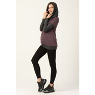 Busa Mor Kapüşonlu Hamile Sweatshirt