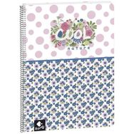 Busquets Cool Nature Çizgili A4 80 Yaprak Spiralli Defter