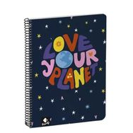 Busquets Love Planet Kareli A5 80 Yaprak Spiralli Defter
