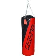 Busso Kırmızı 90x30 cm Askı-Zincir Aparatlı Boks Torbası