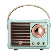 Butu HM11 2. Nesil Vintage Klasik 5.0 Kablosuz Taşınabilir Mavi Bluetooth Hoparlör