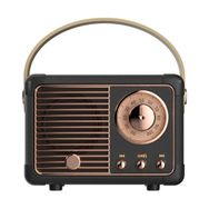 Butu HM11 2. Nesil Vintage Klasik 5.0 Kablosuz Taşınabilir Siyah Bluetooth Hoparlör