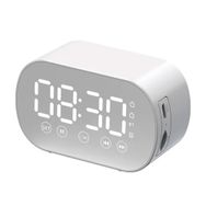 Butu S15 Alarm Saatli 5.0 Beyaz Bluetooth Hoparlör