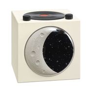 Butu T20 Yarım Ay Siyah Jel Atomik Plak Çalar Retro 5.3 Beyaz Bluetooth Hoparlör