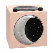 Butu T20 Yarım Ay Siyah Jel Atomik Plak Çalar Retro 5.3 Pembe Bluetooth Hoparlör