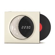 Butu X09 Vinyle Plate Ay Tarzı Çalar Saat Beyaz Bluetooth Hoparlör