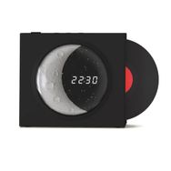 Butu X09 Vinyle Plate Ay Tarzı Çalar Saat Siyah Bluetooth Hoparlör