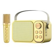 Butu YS103 Taşınabilir K Şarkı Soundbox Kablosuz Altın Bluetooth Hoparlör