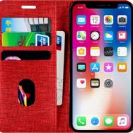 Buway Apple iPhone 7 Plus Kartvizitli Cüzdan Kırmızı Cep Telefonu Kılıfı