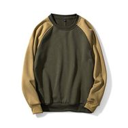 BUYTER 15 Stil Düz Renk Polar Kahverengi Yeşil Erkek Sweatshirt