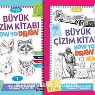 Büyük Çizim Kitabı Seti-2 Kitap Takım - Kolektif