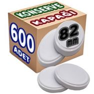 Büyük Standart 82 mm 600'lü Konserve Kavanoz Kapağı