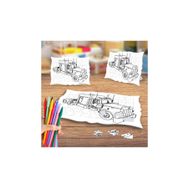 Büyük Tır - Kamyon Boyama Puzzle Tablo