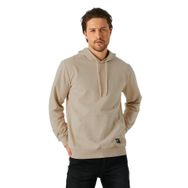 BY COMEOR Erkek Bej Basic Kapüşonlu Regular Fit Normal Kesim 2 İplik Kumaş Günlük Sweatshirt 4XL