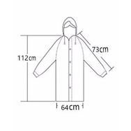 By Marine BYMMRC881R10 Su Yeşili Kapüşonlu Çıtçıtlı Eva Unisex Yağmurluk