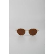 By Marine G24FT1037R04 Krem UV400 Filtre Unisex Güneş Gözlüğü
