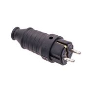 Byes 1/16A 220V Kauçuk Düz Fiş