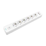 Byes Altılı Anahtarlı USB Hızlı Şarjlı (20W) Topraklı Priz, 2m, Çocuk Korumalı