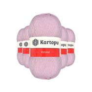 Byline Açık Pembe K699 5 Adet Kristal Çift Katlı El Örgü Lif İpi