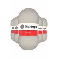Byline Ekru K013 5 Adet Kristal Çift Katlı El Örgü Lif İpi